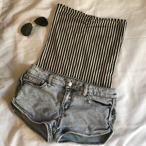 American Apparel Striped Bodysuit